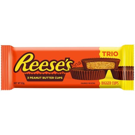 Reese's mogyoróvajas csokoládé 3 db-os 63g (40 db/karton) Szav.idő: 2027.03.11