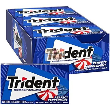 Trident rágógumi perfect peppermint 14 db-os (12db/karton) Szav. idő: 2027.02.19.
