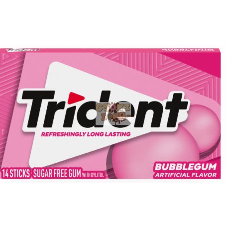 Trident rágógumi bubblegum 14 db-os (12db/karton) Szav. idő: 2027.02.12.