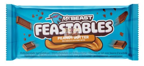 Mr Beast Feastables Deez Nutz (Peanut Butter) Bar 60g (10) Szav. idő: 2026.01.01.