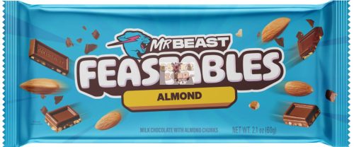 Mr Beast Feastables Milk Chocolate with Almond 60g (10) Szav. idő: 2026.04.09