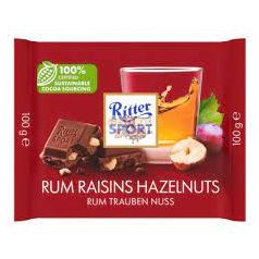   Ritter Sport Tejcsoki rumos mazsolás 100g (12) Szav.idő:2026.06.14.