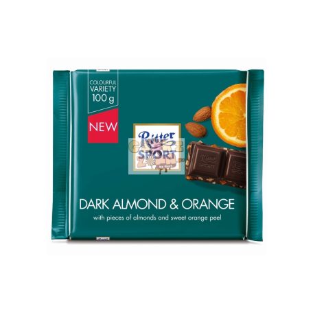 Ritter Sport Étcsoki mandula narancs 100g (12) Szav.idő: 2026.06.20.