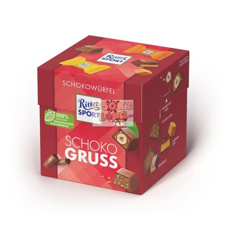 Ritter Sport Schokowürfel Schoko Gruss 176g   Szav.idő:2026.09.06.