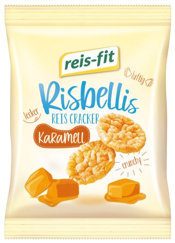Reis-fit Risbellis karamell ízesítésű zsírszegény rizskeksz 40g