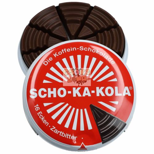 SCHO-KA-KOLA kávés étcsokoládé fémdobozban 100g (10)
