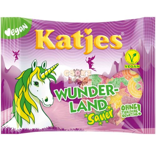Katjes Wunderland savanyú vegán gumicukor 175g Szav. idő: 2026.07.31.
