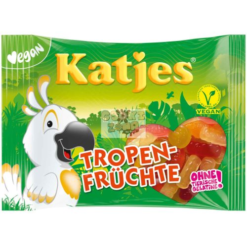 Katjes trópusi gyümölcs ízű vegán gumicukor 175g Szav. idő: 2026.06.30.