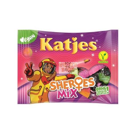 Katjes Sheroes Mix vegán gumicukor 175g Szav. idő: 2026.01.31.