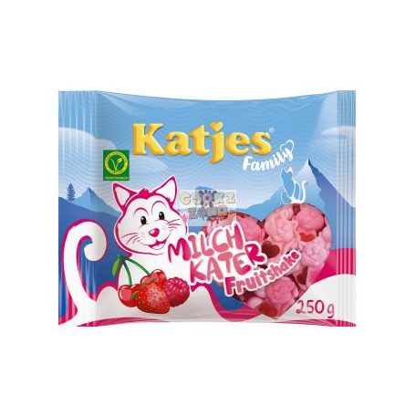 Katjes Milk Puss Fruitshake vegán gumicukor 250g Szav. idő: 2026.07.31.