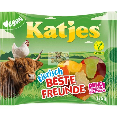 Katjes Tierisch beste Freunde vegán gumicukor 175g Szav. idő: 2026.02.28.