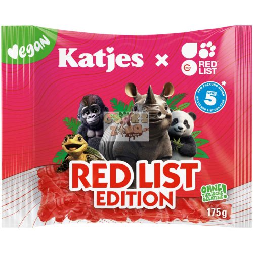 Katjes Red List Edition vegán gumicukor 175g Szav. idő: 2026.06.30.