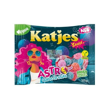 Katjes Astro vegán savanyú gumicukor 175g Szav. idő: 2026.08.31.