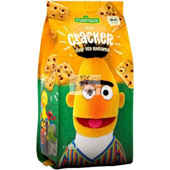 "Sesame Street" Bert Chia és Lenmagos keksz 125g, BIO