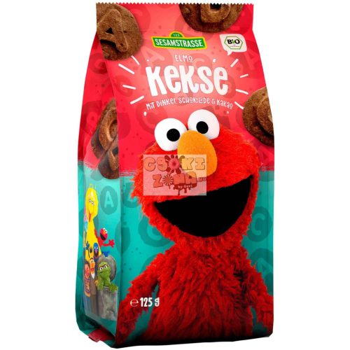 "Sesame Street" Elmo tönkölybúzás csokis keksz csokidarabokkal 125g, BIO