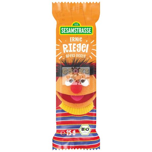 Szezám utca Ernie almás-pirosbogyós BIO zabszelet 25g
