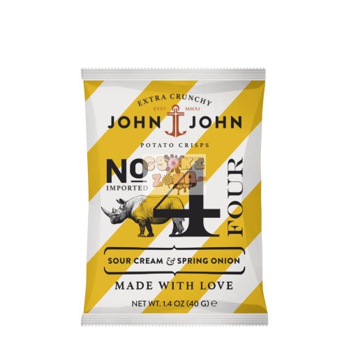John & John tejfölös-hagymás chips 40g