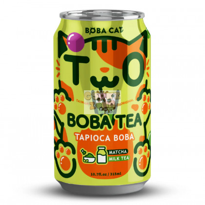 Boba Cat Tapioca Boba matcha&milk tea 325ml