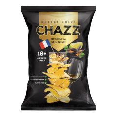 CHAZZ BURGONYA CHIPS KAGYLÓ ÉS FEHÉRBOR ÍZŰ 90g (15)