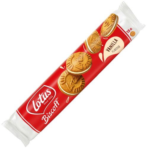 Lotus Biscoff keksz vaníliakrémes töltelékkel 150g Szav.idő: 2025.11.24.