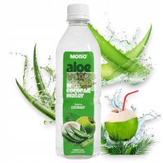   Moiso kókuszvíz aloe vera darabokkal 500ml DRS (12) Szav.idő:2027.01.26.
