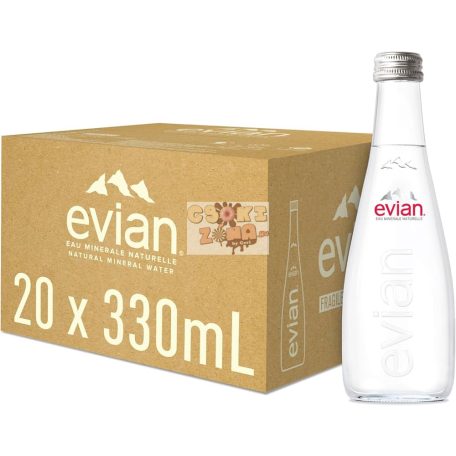 Evian 330ml üveges ásványvíz DRS (20) Szav. idő: 2027.02.24.