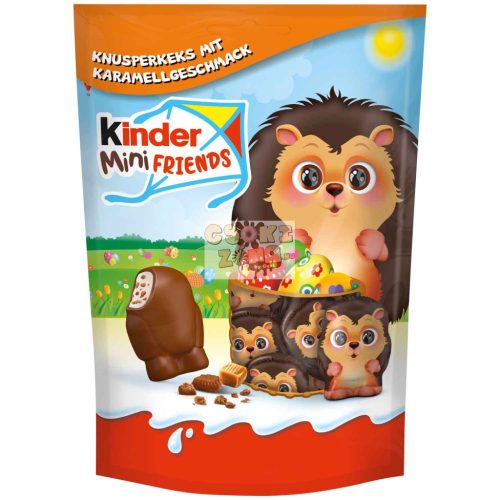 kinder Mini Friends keksz és karamell darabokkal 122g Szav.idő: 2025.08.21