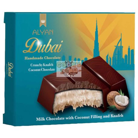 Alyan Dubai KÓKUSZKRÉMES csokoládé 100g