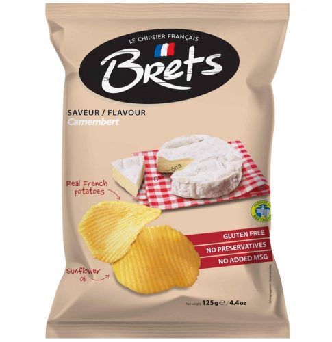 Brets camember sajtos chips 125g (10)