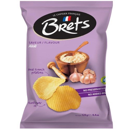 Brets fokhagymás chips 125g (10)