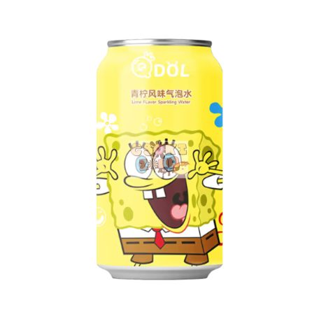 QDol Spongyabob kockanadrág lime ízű szénsavas víz 330ml Szav.idő:2027.01.27.